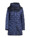 Caractere Caractère Woman Puffer Midnight Blue Size 4 Polyamide In Blue