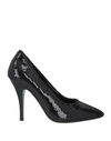 Ferragamo Judy X5 Sequin Pumps In Black