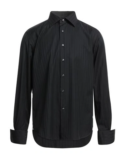 Alessandro Gherardi Man Shirt Black Size 17 Cotton