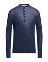 Massimo Alba Man Sweater Blue Size Xxl Wool In Blue