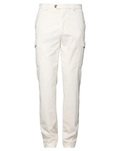 Brunello Cucinelli Man Pants Off White Size 36 Cotton