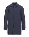 Sealup Man Overcoat & Trench Coat Navy Size 44 Polyamide, Elastane In Navy Blue