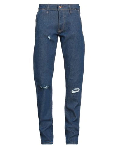 Guess Man Jeans Blue Size 31w-34l Cotton, Polyester