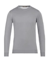 Cruciani Man Sweater Grey Size 44 Silk In Grey