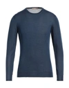 Cruciani Man Sweater Blue Size 44 Silk