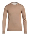 Cruciani Man Sweater Light Brown Size 44 Silk In Beige