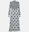 Etro Midi Geometric Dress Print Multicolored In Multicoloured