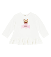 MONNALISA X CHIARA FERRAGNI BABY PRINTED COTTON DRESS