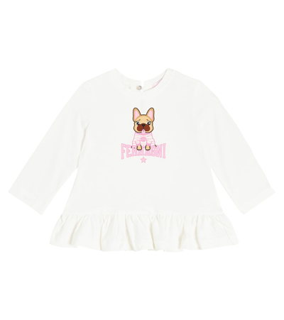 Monnalisa X Chiara Ferragni Baby Kleid In White