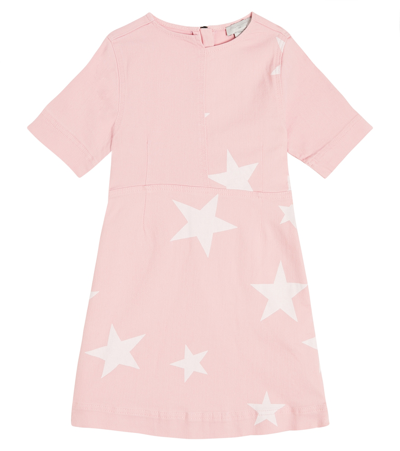 Stella Mccartney Kids' Bedrucktes Jeanskleid In Pink