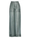 Alberta Ferretti Woman Pants Green Size 4 Silk, Polyamide, Polyester
