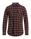 Bl.11  Block Eleven Bl.11 Block Eleven Man Shirt Brown Size Xxl Cotton In Brown