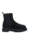 Baldinini Woman Ankle Boots Black Size 8 Soft Leather In Black