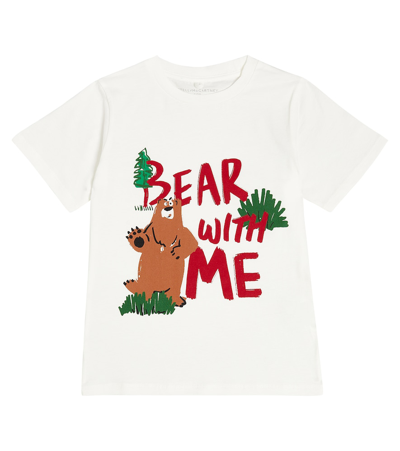 Stella Mccartney Kids' Bedrucktes T-shirt Aus Baumwolle In White