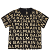 Balmain Black & Metallic Gold Cotton Baby T-shirt In Gold
