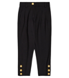 Balmain Embellished Pleated Pants In Black
