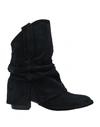 N°21 Woman Ankle Boots Black Size 11 Soft Leather In Black