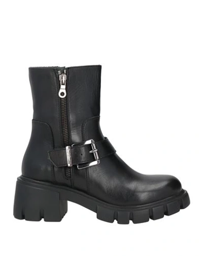 Baldinini Woman Ankle Boots Black Size 11 Calfskin