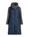 Guttha Woman Coat Navy Blue Size 8 Polyester