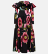 Giambattista Valli Off-the-shoulder Cotton Poplin Maxi Dress In Multicoloured