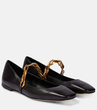 Jimmy Choo Ballerinas Tilda Aus Leder In Black