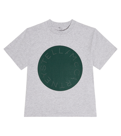 Stella Mccartney Kids' Bedrucktes T-shirt Aus Baumwolle In Grey