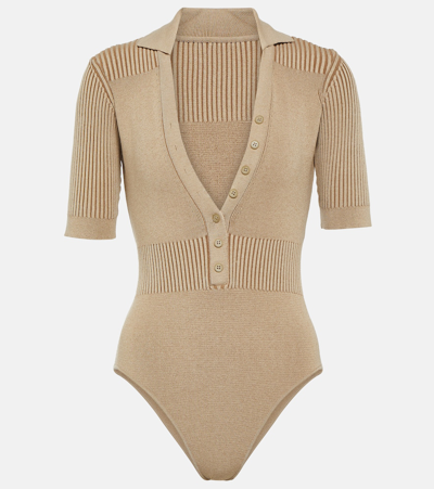 Jacquemus Le Body Yauco V-neck Knitted Body In New