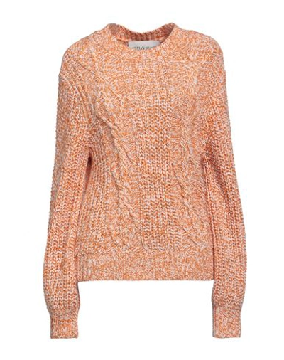 Silvian Heach Woman Sweater Orange Size M Mohair Wool