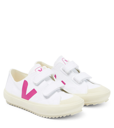 Veja Kids' Ollie Canvas Trainers In White