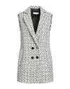 Caractere Caractère Woman Coat White Size 8 Polyacrylic, Wool, Viscose, Polyamide In White