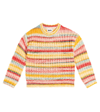 Molo Gaylen Striped Knitted Jumper In Multicoloured