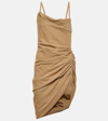 JACQUEMUS LA ROBE SAUDADE VOILE MINIDRESS