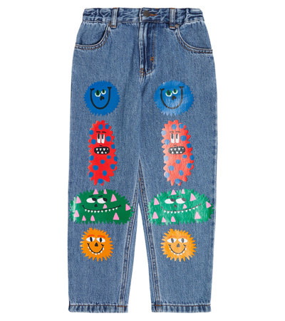 Stella Mccartney Kids' Bedruckte Jeans In Blue