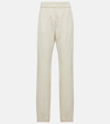 Jacquemus Le Pantalon Tibau High-rise Tapered Pants In White