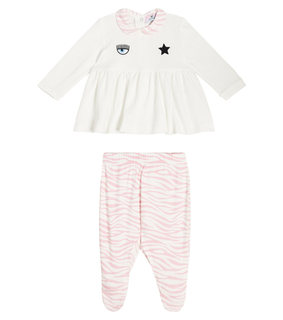 Monnalisa X Chiara Ferragni Baby Set Aus Top Und Hose In Multicoloured