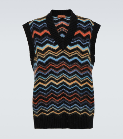 Missoni Zig Zag Sweater Vest In Multicoloured