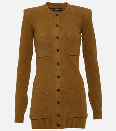 Wardrobe.nyc Cardigan Aus Einem Baumwollgemisch In Brown