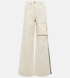 PETER DO DISTRESSED HIGH-RISE WIDE-LEG JEANS