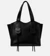Chloé Women's Medium Mony Leather Tote Bag In Black