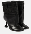 LOEWE TOY LEATHER ANKLE BOOTS