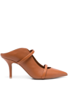 MALONE SOULIERS MAUREEN 90MM LEATHER MULES