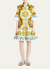 La Doublej Choux Geometric-print Dress In Ciccio Piazzato G