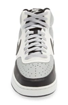 Nike Court Vision Mid Next Nature Sneaker In Smoke Grey/ Black/ Sail