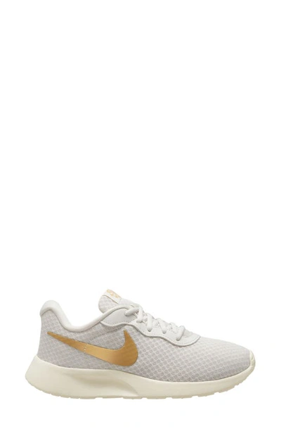 Nike Women's Tanjun Easyon Shoes In Phantom/ Gold/ Sail/ Volt