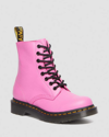 Dr. Martens' 1460 Women's Virginia Leather Boots In Pink