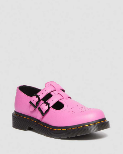 Dr. Martens' 8065 Virginia Leather Mary Jane Shoes In Pink
