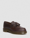 Dr. Martens' Adrian Crazy Horse Leather Tassel Loafers In Braun