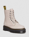 Dr. Martens Jadon Iii Boot Pisa Leather Platforms Boots In Creme