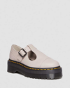 Dr. Martens' Bethan Pisa Leather Platform Mary Jane Shoes In Neutral