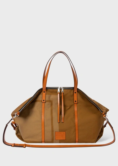 Paul Smith Brown Canvas Holdall Bag In 63